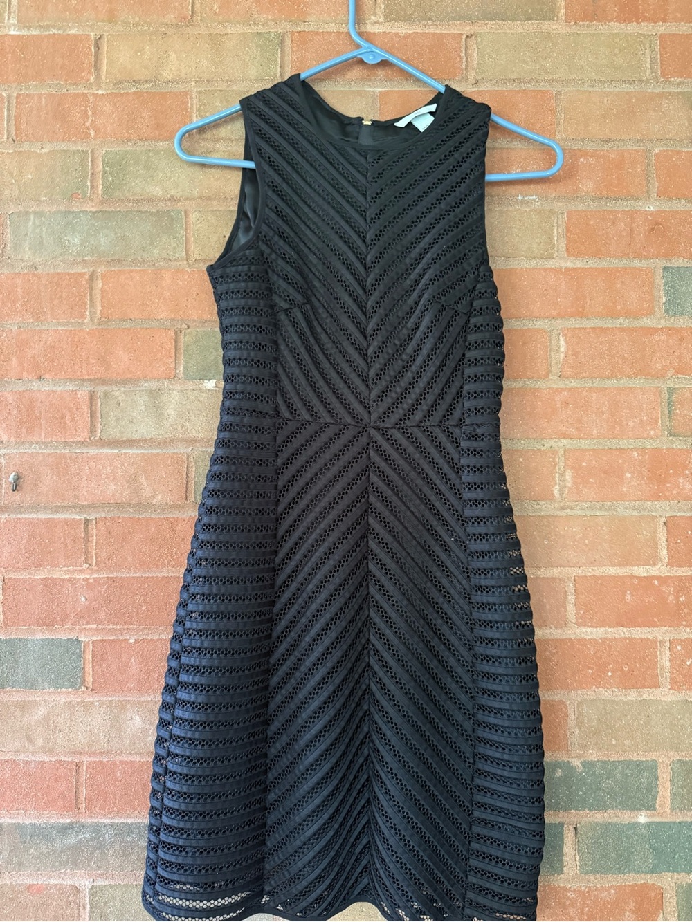 H&M Black Sleeveless Midi A-Line Dress